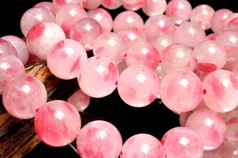 希少◇高発色 ロードナイトシリカ　13mm ブレスレット アクセサリー 1個売り_BG5705-13