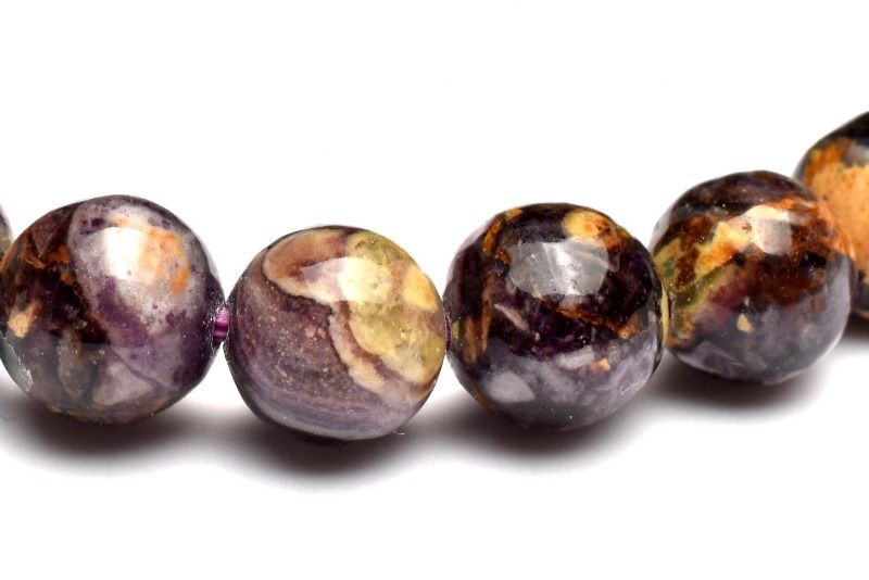 【1点物】オーストラリア産 フルオライトインクォーツ　7.5mm ブレスレット アクセサリー _MA5630