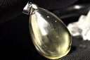 【1点物】AAA+クリア☆Silver925 リビアングラス 30x20mm ドロップ ペンダントトップ アクセサリー _PC4798