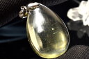 【1点物】AAA+クリア☆Silver925 リビアングラス 32x22mm ドロップ ペンダントトップ アクセサリー _PC4801