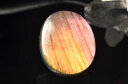 【1点物】AAA☆希少暖色シラー ラブラドライト 23x19mm オーバル ルース ハンドメイド _PC4808