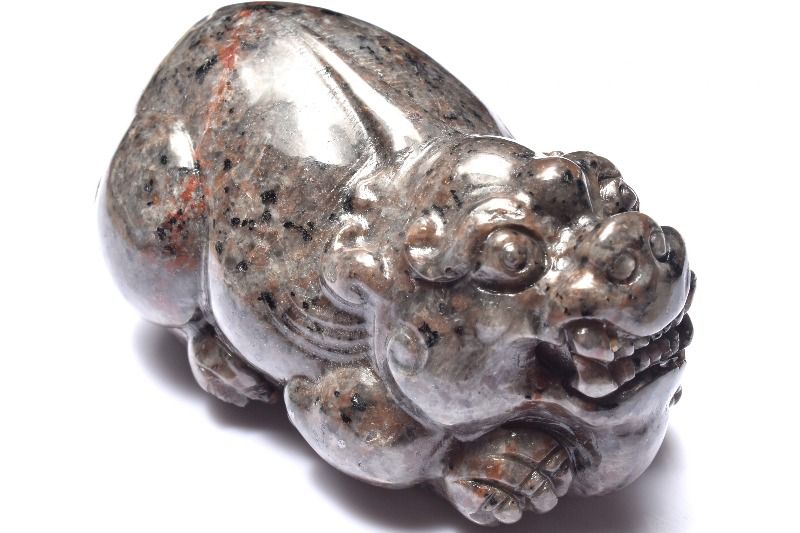 【20％OFF!】【1点物】希少◇UV発光 ユーパーライト　60x97x48mm　貔貅彫刻 置物 _CG6476【宅急便のみ】