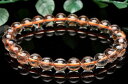 【1点物】透明◇内包美 ブロンズルチルクォーツ 7.5mm ブレスレット アクセサリー _U7213