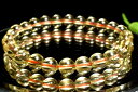 【1点物】クリア◇高発色 シトリン 7mm ブレスレット アクセサリー _MA7450