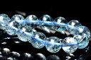 【1点物】水のような透明感 ブルートパーズ 7mm ブレスレット アクセサリー _MA7502