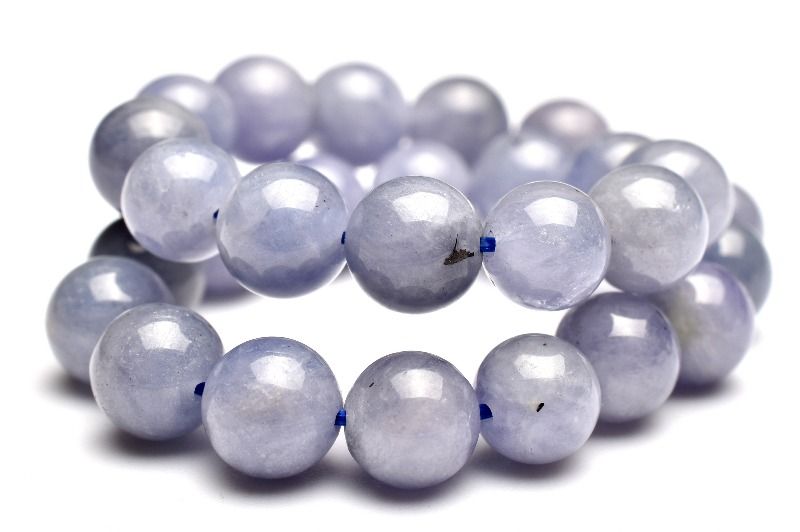 【1点物】希少◇紫陽花パープル タンザナイト　6.5mm ブレスレット アクセサリー _MA7694