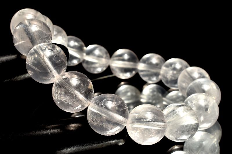 【1点物】希少カラー◇コロンビア産 ピンクレムリアンシードクリスタル　12-12.5mm ブレスレット アクセサリー _MA7895