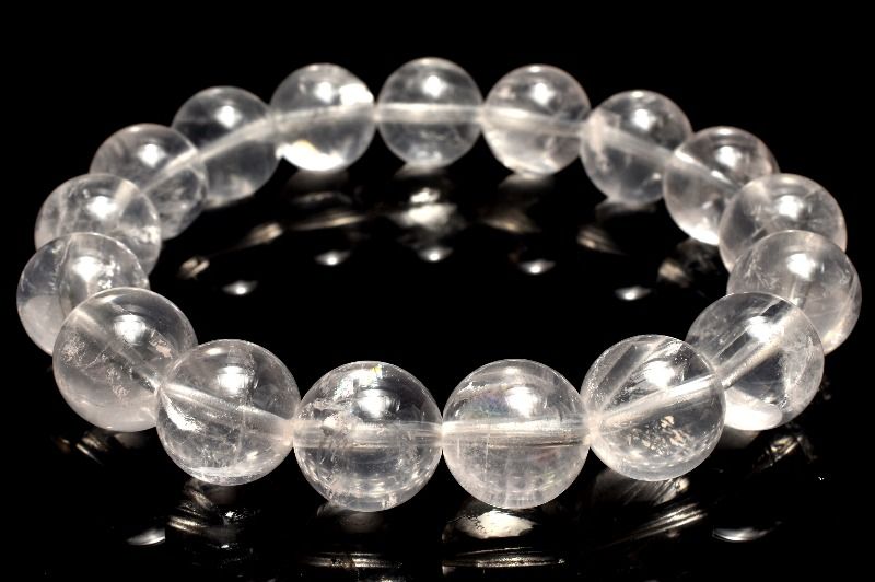【1点物】希少カラー◇コロンビア産 ピンクレムリアンシードクリスタル　12-12.5mm ブレスレット アクセサリー _MA7895