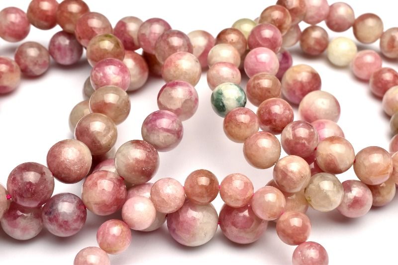 【20％OFF!】シリカ共生 ピンクトルマリン　11.5mm ブレスレット アクセサリー 1個売り _BG5963-115