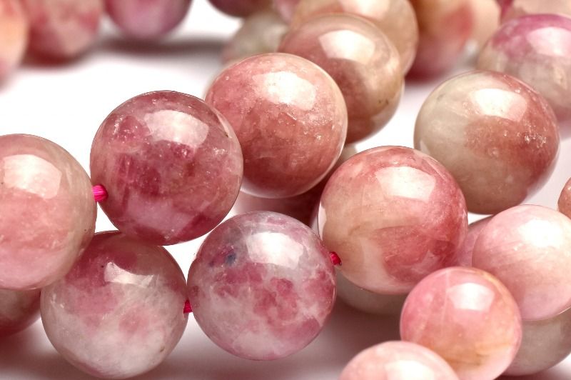 【20％OFF!】シリカ共生 ピンクトルマリン　11.5mm ブレスレット アクセサリー 1個売り _BG5963-115