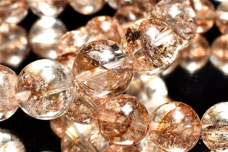 ライモナイトインクォーツ　13mm ブレスレット アクセサリー 1個売り _BG5970-13