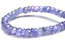 【1点物】AAA☆群青色の結晶 タンザナイト 1.5-3x4mm ボタン ブレスレット アクセサリー _MA8424