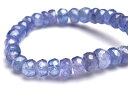 【1点物】AAA☆群青色の結晶 タンザナイト 2-4x5-5.5mm ボタン ブレスレット アクセサリー _MA8431