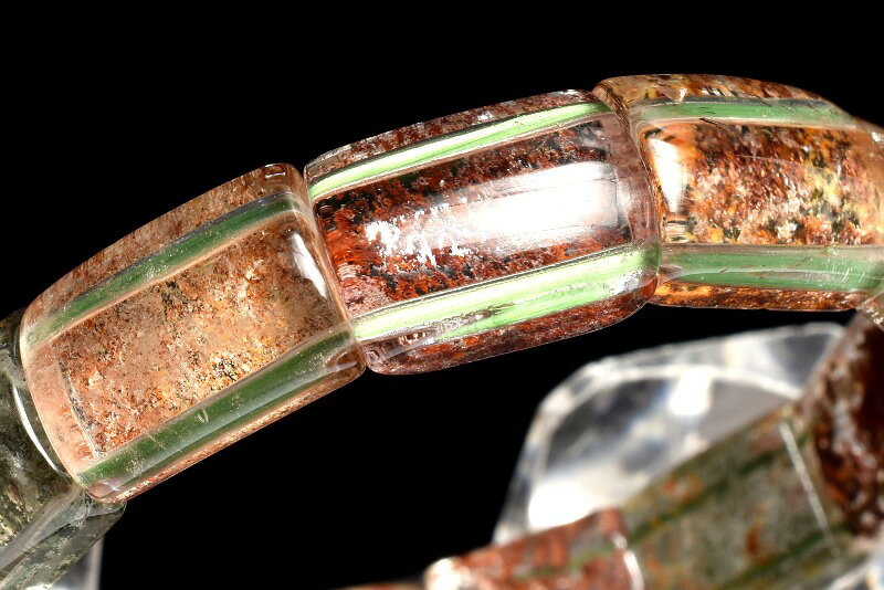 【1点物】高品質 ガーデンクォーツ　16-17x12.5mm バングル アクセサリー _MA9187