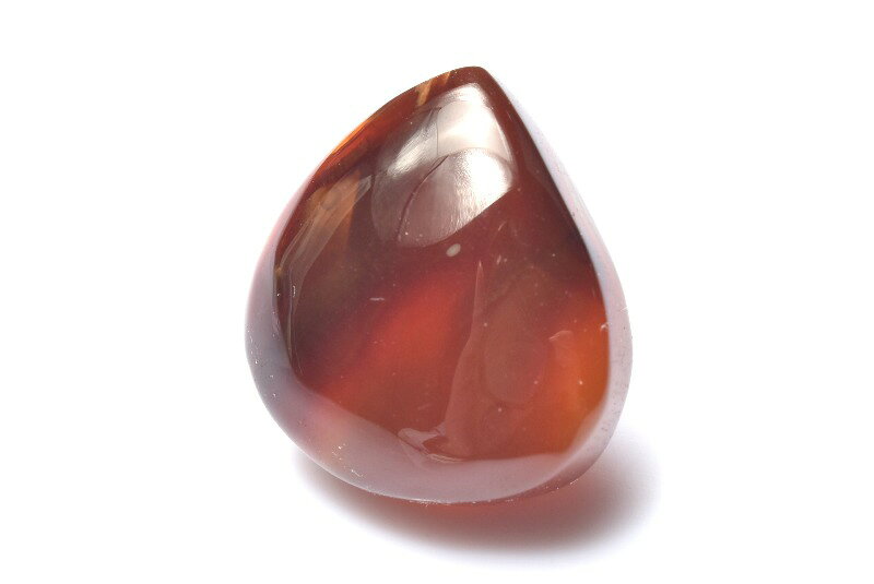 【1点物】高品質◇炎のような輝き ファイアーアゲート　17x16mm　ドロップ ルース ハンドメイド _PC5923