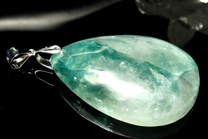 【20％OFF!】【1点物】Silver925◇AAA高品質 フックサイトシリカ　35x25mm　ドロップ ペンダントトップ アクセサリー _PC5979