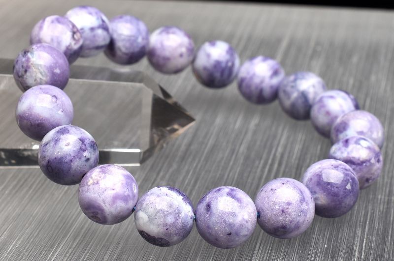 【1点物】AA+☆高発色 ティファニーストーン　12mm ブレスレット アクセサリー _U7531