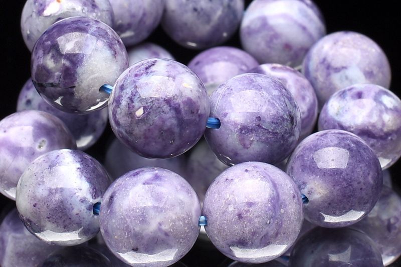 【1点物】AA+☆高発色 ティファニーストーン　12mm ブレスレット アクセサリー _U7531