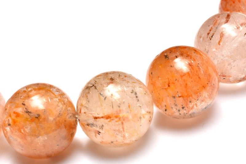 【20％OFF!】【1点物】紅葉カラー トルマリンインクォーツ　11.5-12mm ブレスレット アクセサリー _MA9191