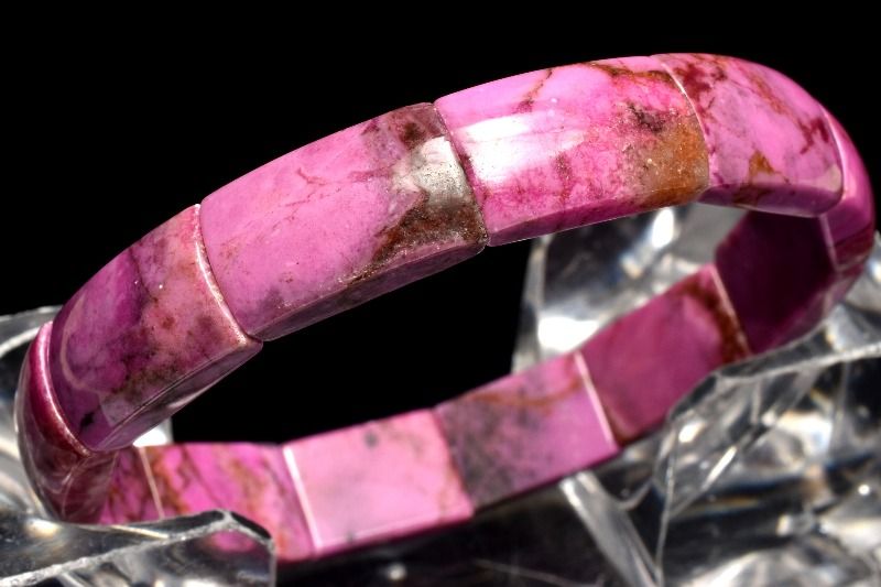 ブレスレット ハートブリリアントカット 水晶 約6×6×3mm アクセサリー 天然石 パワーストーン