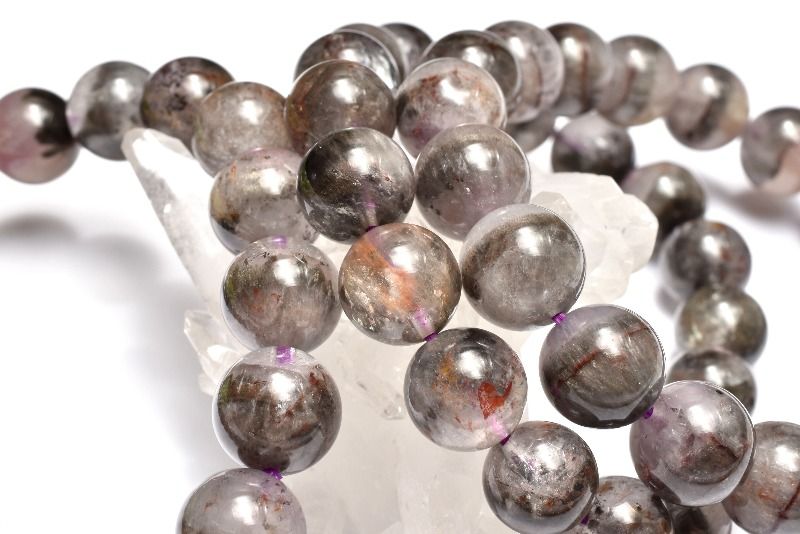 レアカラー ブラックオーラライト23　10mm ブレスレット アクセサリー 1個売り _BG6038-10