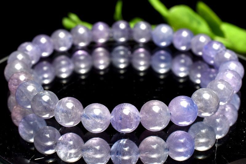 【1点物】高品質◇マルチカラー タンザナイト 7mm ブレスレット アクセサリー _MA9916