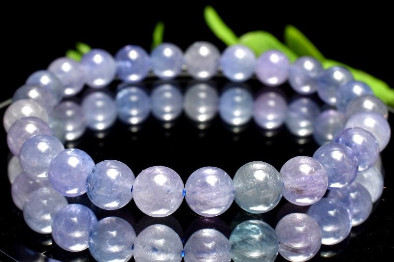 【1点物】高品質◇マルチカラー タンザナイト 7.5mm ブレスレット アクセサリー _MA9918
