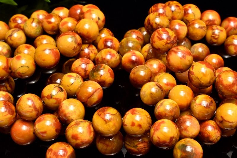 高発色 ゴールデンピーターサイト　11.5mm ブレスレット アクセサリー 1個売り _BG6110-115