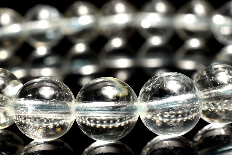 【1点物】希少天然色◇ヒマラヤ産 アクアマリン　8mm ブレスレット アクセサリー _MC585