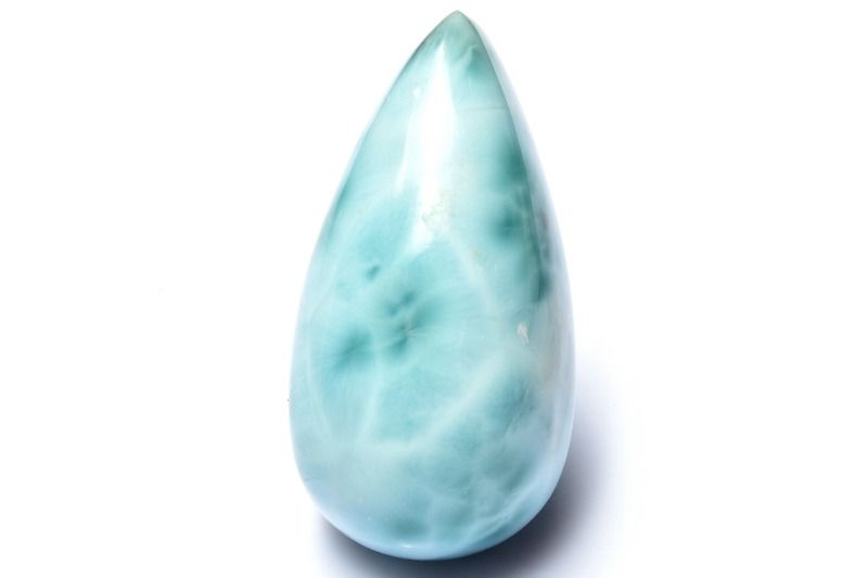 【1点物】三代ヒーリング ラリマー　32x16mm　ドロップ ルース ハンドメイド _PC6847