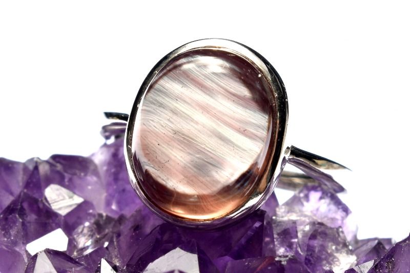 【30％OFF!】【1点物】Silver925◇カラーチェンジ アンデシン　11x9mm オーバル 指輪リング(サイズ調整..