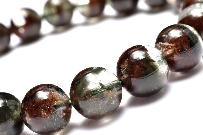 【1点物】半々タイプ ガーデンクォーツ　9mm ブレスレット アクセサリー _MC1242
