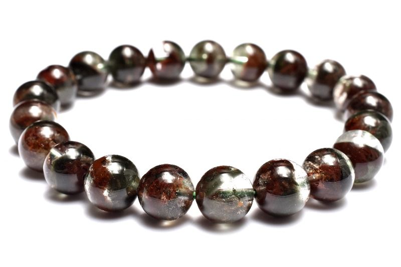 【1点物】半々タイプ ガーデンクォーツ　9mm ブレスレット アクセサリー _MC1242