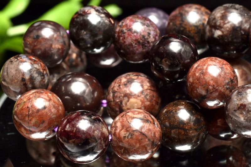 癒やしの石◇ブラウン スギライト(杉石) 7.5mm ブレスレット アクセサリー 1個売り _BG6175-75