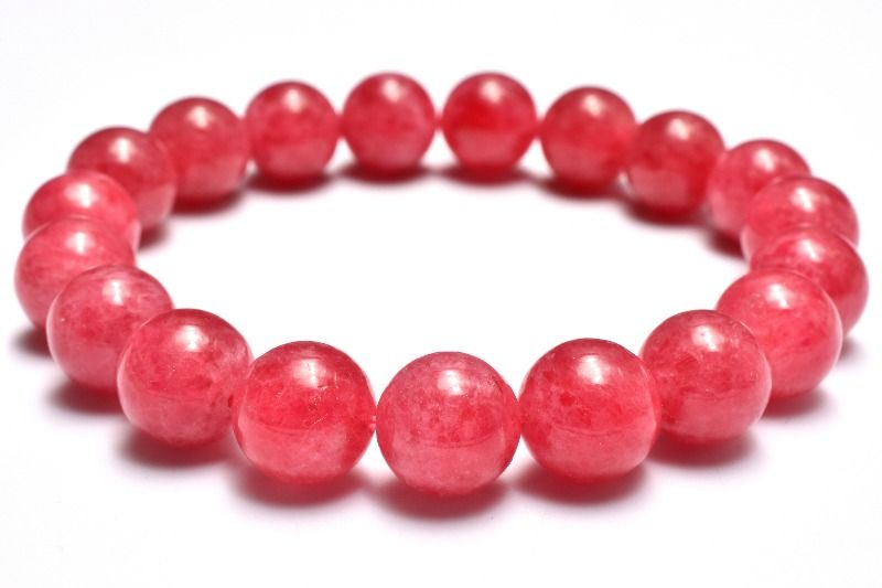 【1点物】ジューシーピンクカラー ロードナイト　10.5mm ブレスレット アクセサリー _MC1488