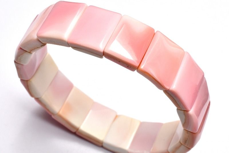 【1点物】希少！女王貝 クイーンコンクシェル　11.5x15mm バングル アクセサリー _MC1730