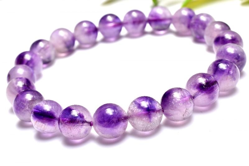 【1点物】均一な色味◇ スーパーセブンアメジスト(エレスチャルアメジスト)　8.5mm ブレスレット アクセサリー _MC1814