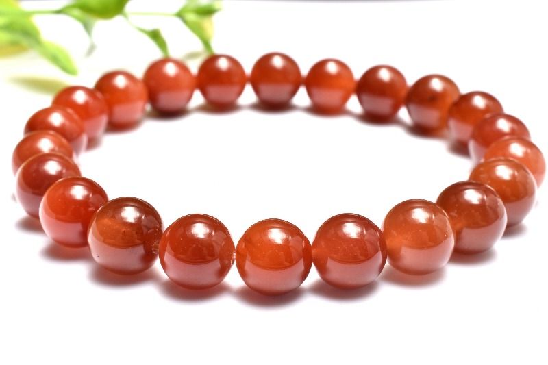 【20％OFF!】【1点物】紅葉色 ラビットヘアールチルクォーツ 9mm ブレスレット アクセサリー _MC1841
