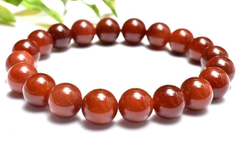 乐天商城 - 【1点物】紅葉色 ラビットヘアールチルクォーツ　10mm ブレスレット アクセサリー _MC1843