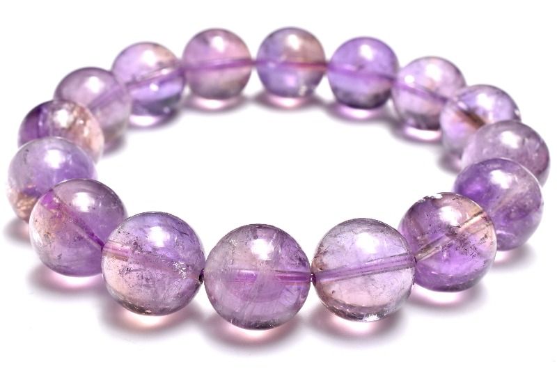 【1点物】希少◇バイカラー アメトリン　13mm ブレスレット アクセサリー _MC1929