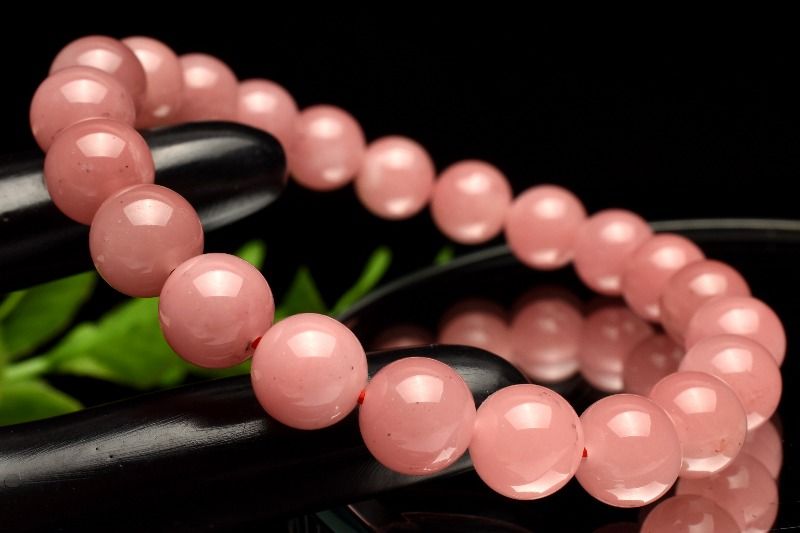 【1点物】ブラジル産◇高発色 グァバクォーツ(天然ピンククォーツ)　8.5mm ブレスレット アクセサリー _..