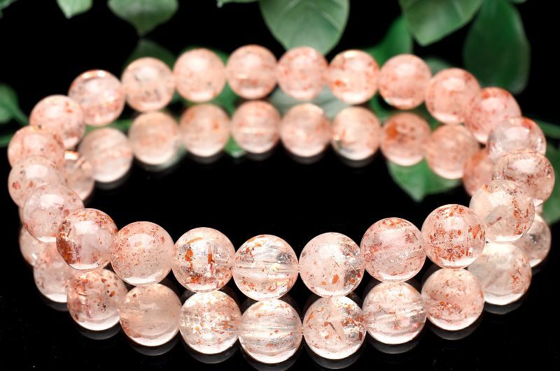 Rakuten - 【1点物】AA☆アルーシャ産 レピドクロサイトインフェルドスパー　8mm ブレスレット アクセサリー _U8352