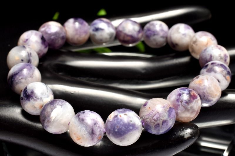 【1点物】色彩が織りなす天然マーブル模様 ティファニーストーン(オパールフローライト) 10mm ブレスレット アクセサリー _MC2293