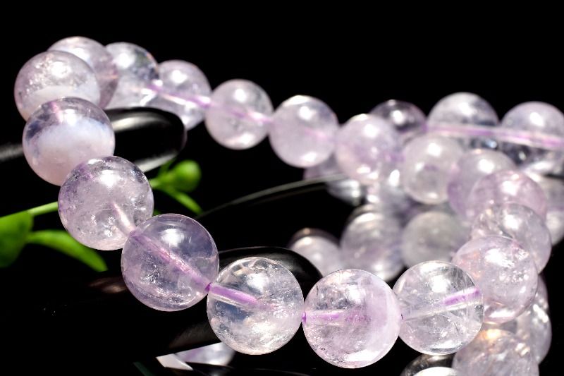 希少◇高透明 スコロライト　12.5mm ブレスレット アクセサリー 1個売り _BG6229-125
