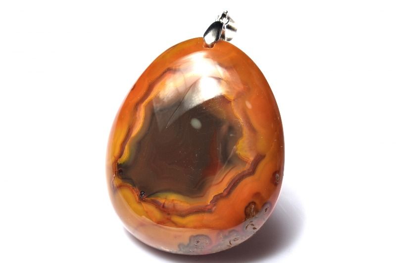 【1点物】Silver925◇沸き立つ炎 南紅瑪瑙(ナンホーン) 37x32mm ドロップ ペンダントトップ アクセサリー _PC7920