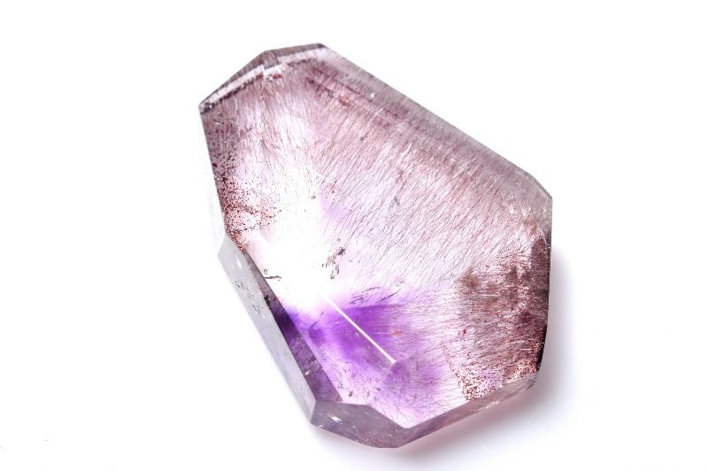 【1点物】AA+☆幻想模様 トラピッチェアメジストスーパーセブン　24x18mm ルース ハンドメイド _PC8031