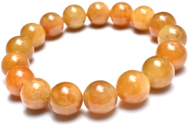 【30％OFF!】【1点物】ビタミンカラー◇希少 ヘリオドール(イエローアクアマリン)　12-12.5mm ブレスレット アクセサリー _MC2584