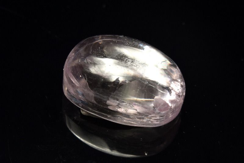 【1点物】AAA高透明☆無垢 クンツァイト　15x11mm　オーバル ルース ハンドメイド _PC8162