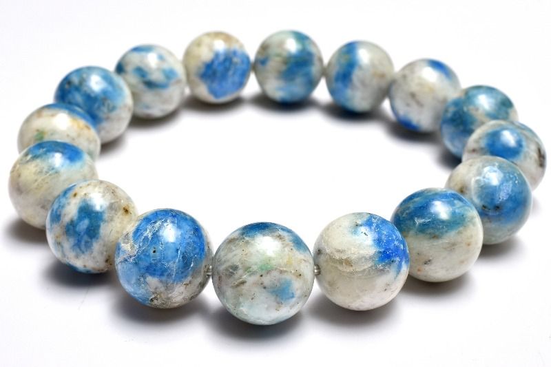 【1点物】希少◇パキスタン産 K2ストーン　13.5mm ブレスレット アクセサリー _MC2990