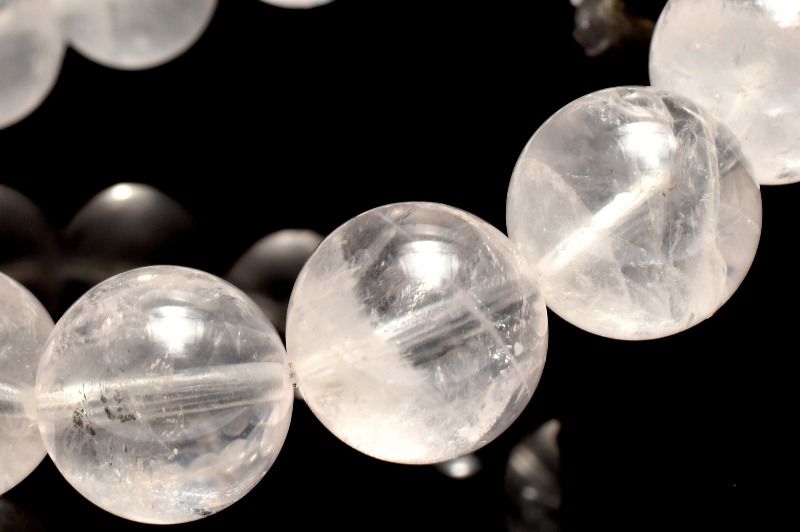 【1点物】希少カラー◇コロンビア産 ピンクレムリアンシードクリスタル　12mm ブレスレット アクセサリー _MC3052